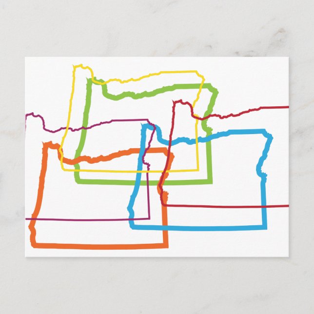 oregon pride blur postcard (Front)