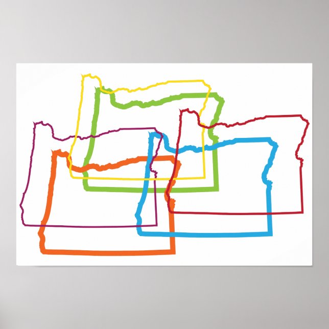 oregon pride blur poster (Front)