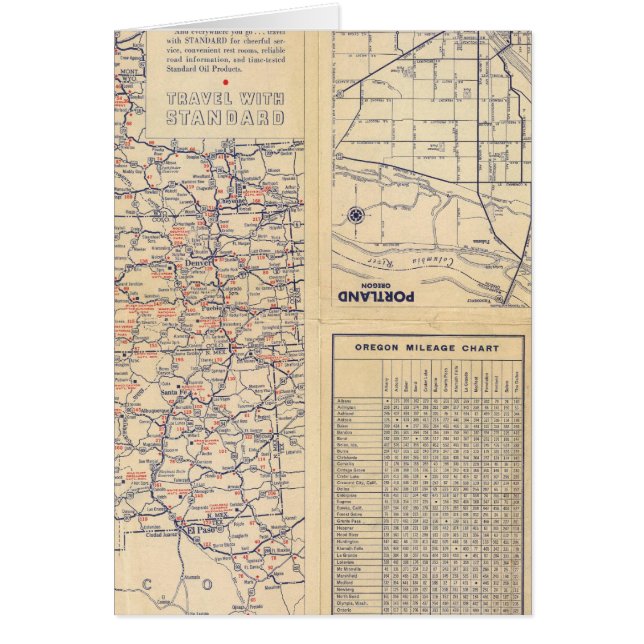 Oregon road map (Front)