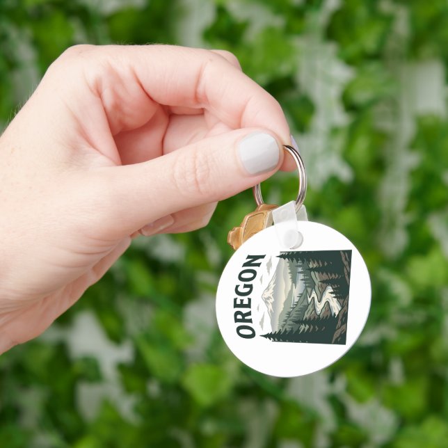 Oregon Scenic Keychain (Hand)