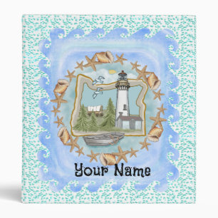 Oregon Shells Lighthouse Binder