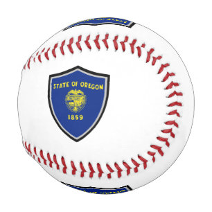 Oregon shield flag baseball