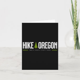 Oregon Smith Rock State Park Hike Tree Retro Graph Card