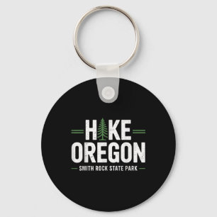 Oregon Smith Rock State Park Hiking Nature Tree Re Keychain