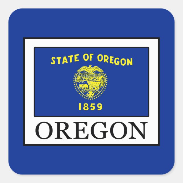 Oregon Square Sticker (Front)