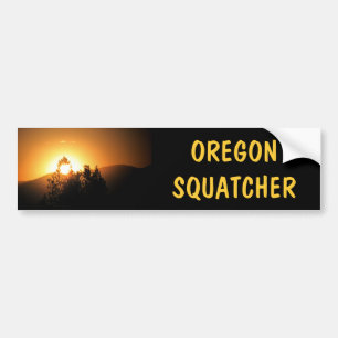 Oregon  Squatcher Bigfoot Hunter Bumper Sticker