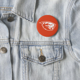 Oregon State Beavers   Beaver Head 2 Inch Round Button