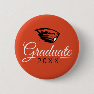Oregon State Beavers   Beaver Head 2 Inch Round Button
