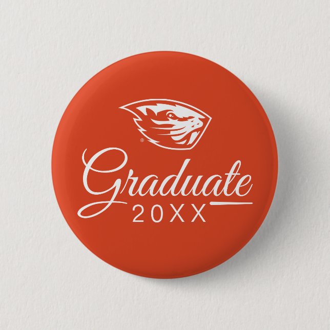 Oregon State Beavers | Beaver Head 2 Inch Round Button (Front)