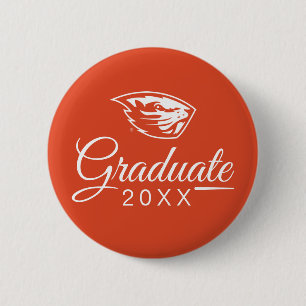 Oregon State Beavers   Beaver Head 2 Inch Round Button
