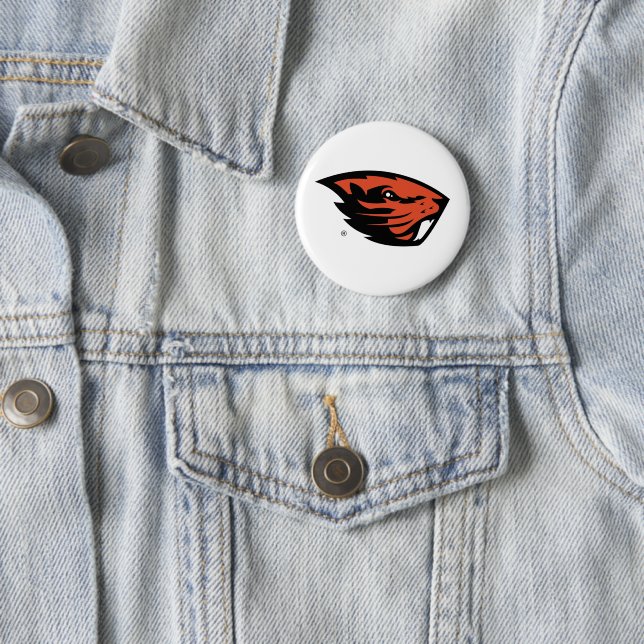 Oregon State Beavers | Beaver Head 2 Inch Round Button (In Situ)