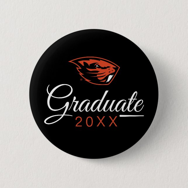 Oregon State Beavers | Beaver Head 2 Inch Round Button (Front)