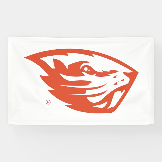 Oregon State Beavers | Beaver Head Banner (Horizontal)