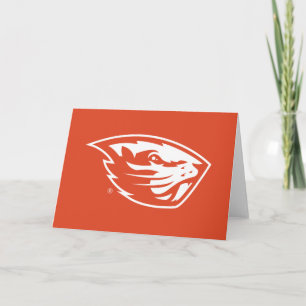 Oregon State Beavers Beaver Head Card
