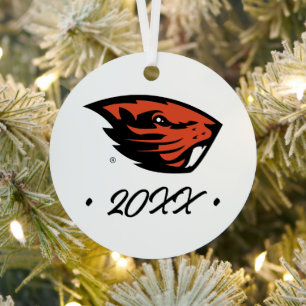 Oregon State Beavers   Beaver Head Metal Ornament