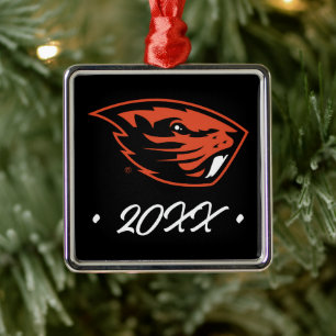 Oregon State Beavers   Beaver Head Metal Ornament