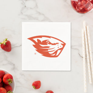 Oregon State Beavers   Beaver Head Napkin