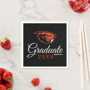 Oregon State Beavers   Beaver Head Napkin