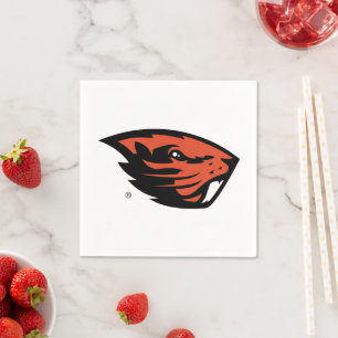 Oregon State Beavers   Beaver Head Napkin