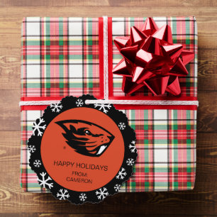 Oregon State Beavers   Beaver Head Ornament Card