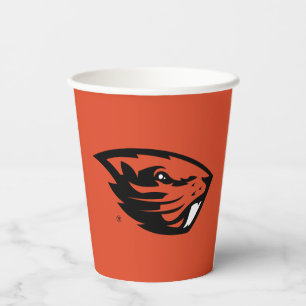 Oregon State Beavers Beaver Head Paper Cups
