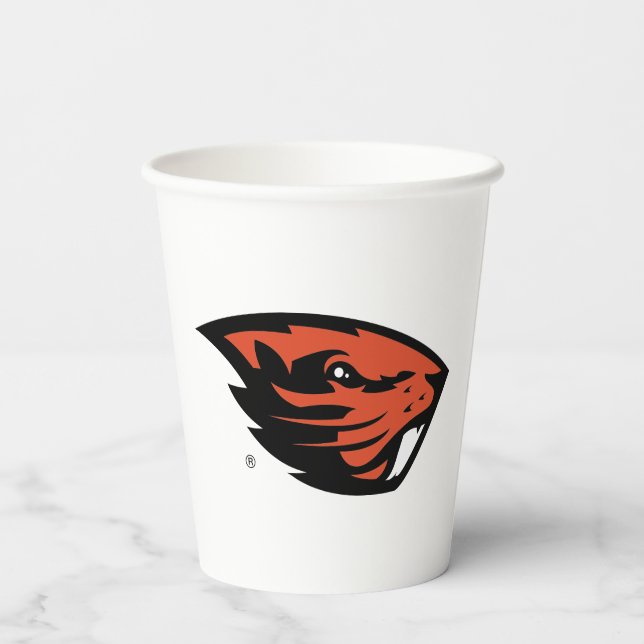 Oregon State Beavers | Beaver Head Paper Cups (Back)