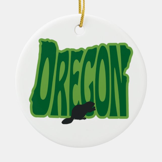 Oregon State Christmas Tree Ornament (Front)