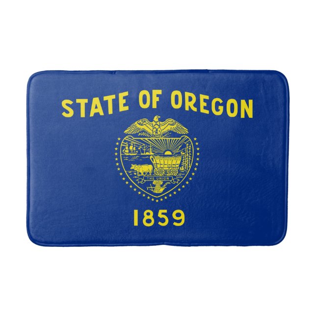 Oregon State Flag Bath Mat (Front)
