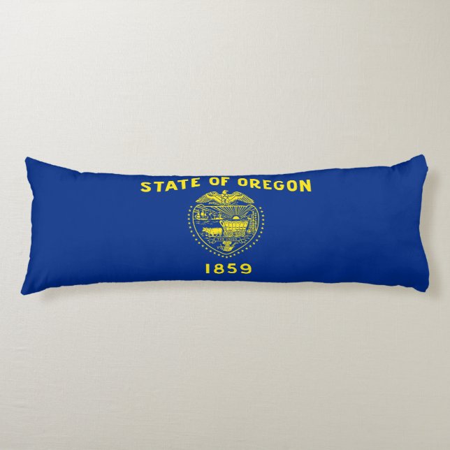 Oregon State Flag Body Pillow (Front)