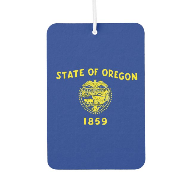 Oregon State Flag Design Car Air Freshener (Front)