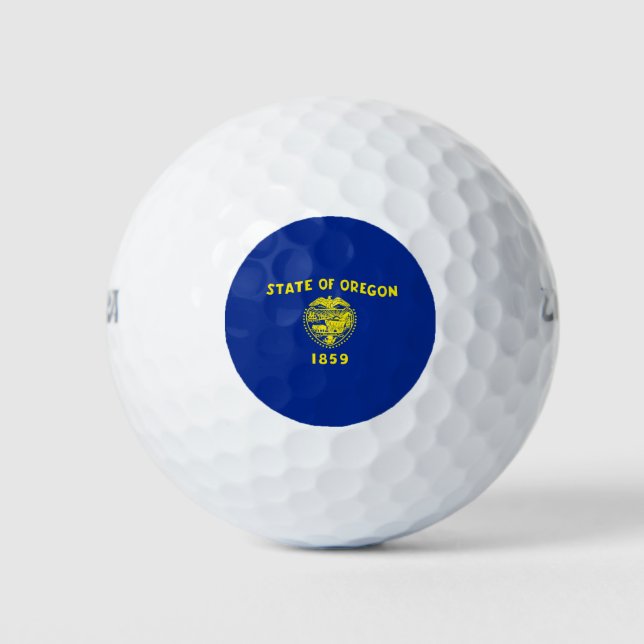Oregon State Flag Design Golf Balls (Front)