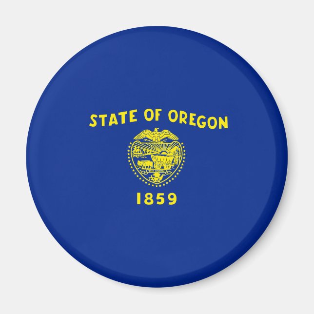 Oregon State Flag Design Magnet (Front)