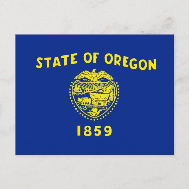 Oregon State Flag Design Postcard (Front)