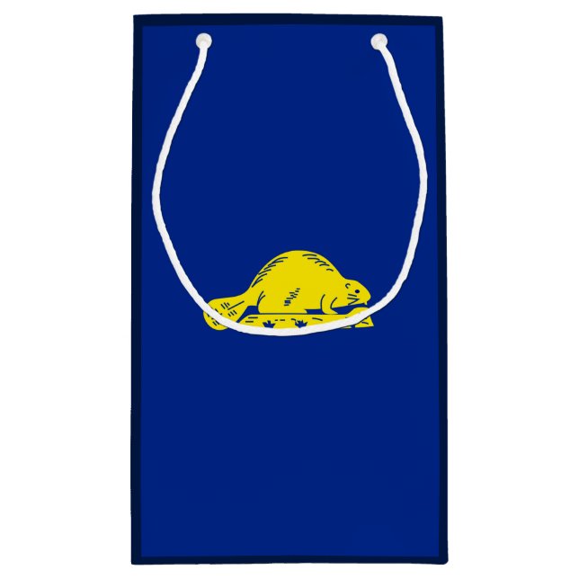 Oregon State Flag Design Small Gift Bag (Back)