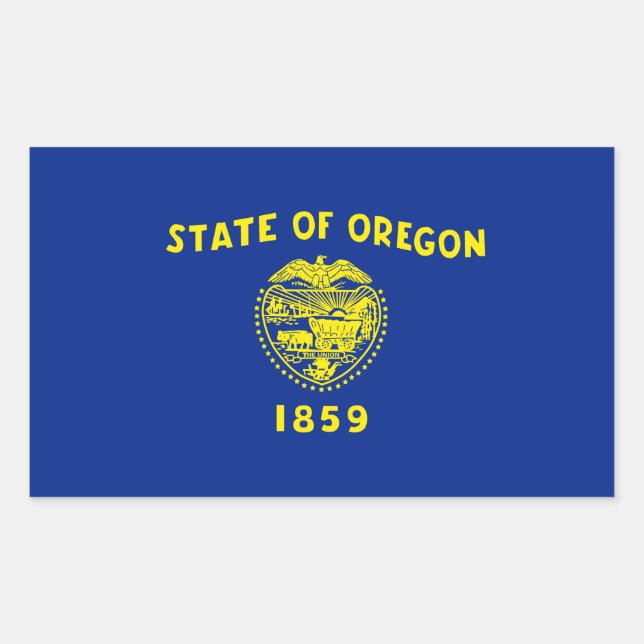 Oregon State Flag Design Sticker (Front)