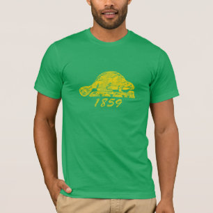 Oregon State Flag Grunge Beaver Eugene Love T-Shirt