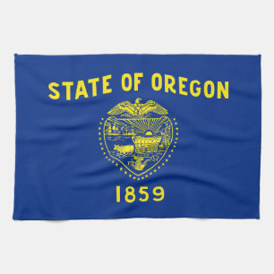 Oregon State Flag Kitchen Towel