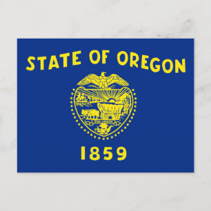 Oregon State Flag Postcard