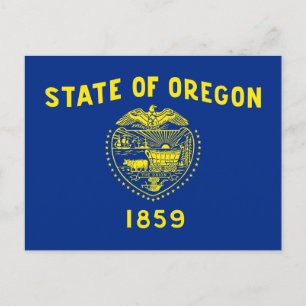 Oregon State Flag Postcard