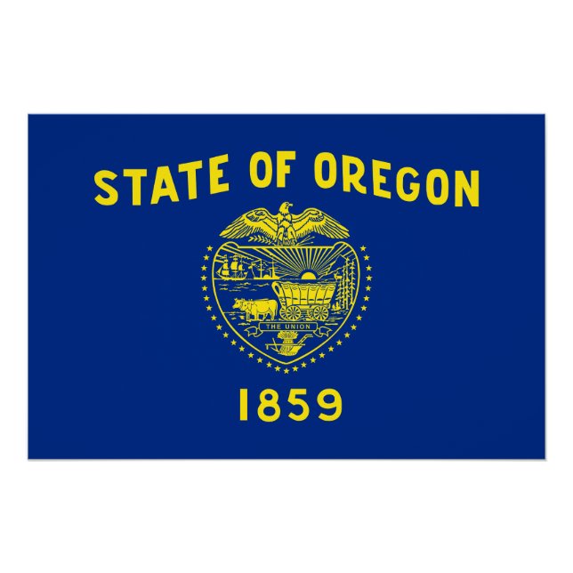 Oregon State Flag Poster (Front)