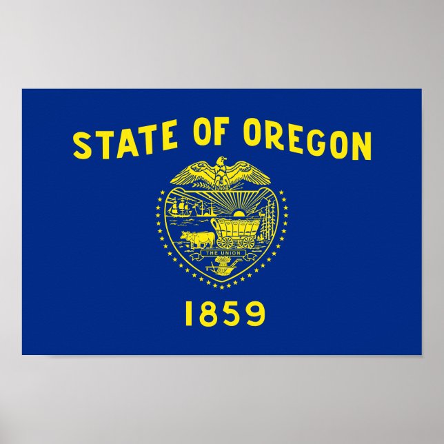Oregon State Flag Poster (Front)