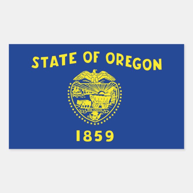 Oregon State flag Sticker (Front)