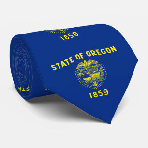 Oregon State Flag Tie