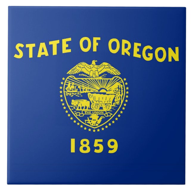 Oregon State Flag Tile (Front)