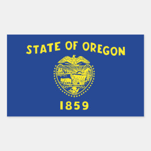 Oregon State Flag, United States Sticker