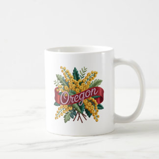 Oregon State Flowers Emblem Coffee Mug