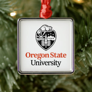 Oregon State University Metal Ornament