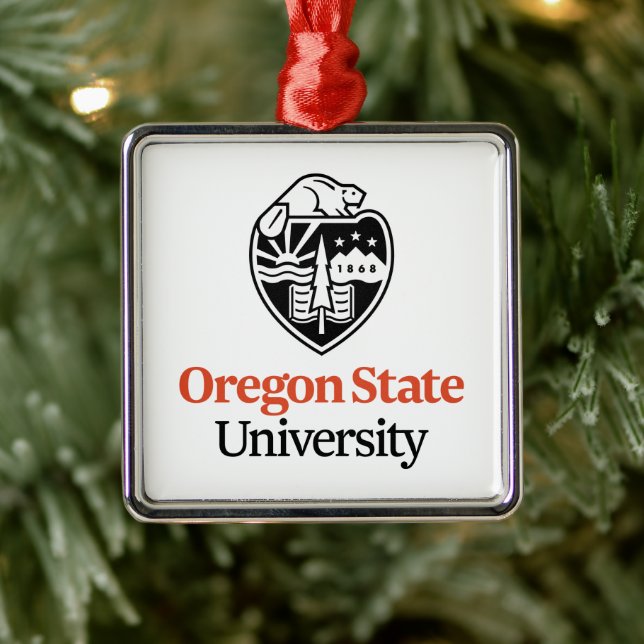 Oregon State University Metal Ornament (Tree)