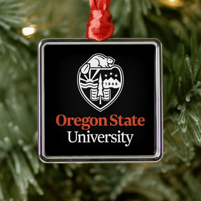 Oregon State University Metal Ornament (Tree)