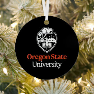 Oregon State University Metal Ornament